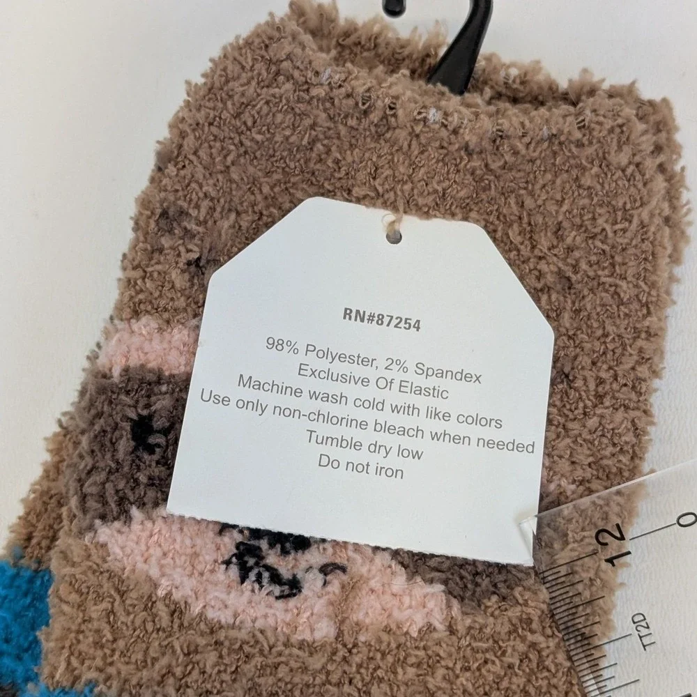Snugadoo Fuzzy Sloth Gift Socks One Size Fits Most